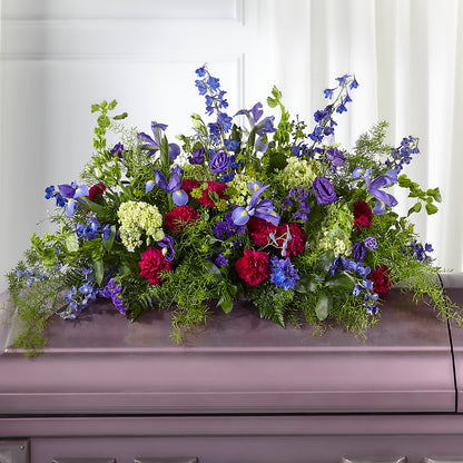 Always Treasured Casket Spray –  For The Love Of Flowers, Johns Island SC