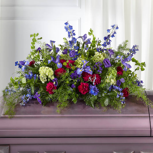 Always Treasured Casket Spray –  For The Love Of Flowers, Johns Island SC