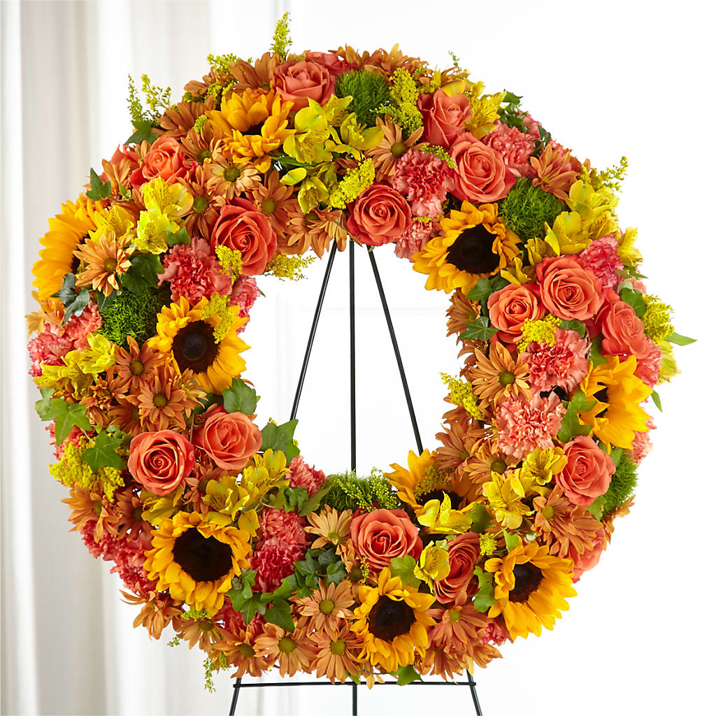 Autumnal Memories Wreath (Standard) –  For The Love Of Flowers, Johns Island SC