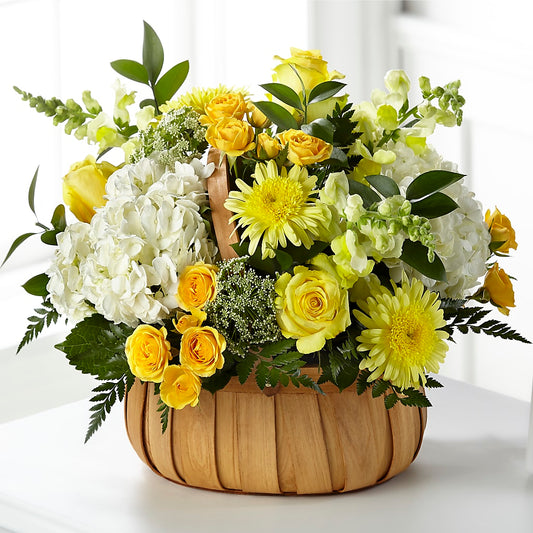 Rustic Remembrance Basket –  For The Love Of Flowers, Johns Island SC