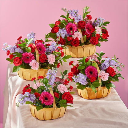 Pink Picnic Basket –  For The Love Of Flowers, Johns Island SC