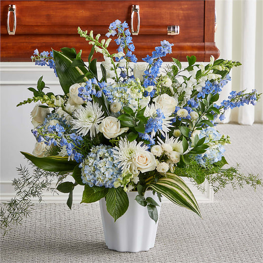 Everlasting Memories Floor Basket –  For The Love Of Flowers, Johns Island SC