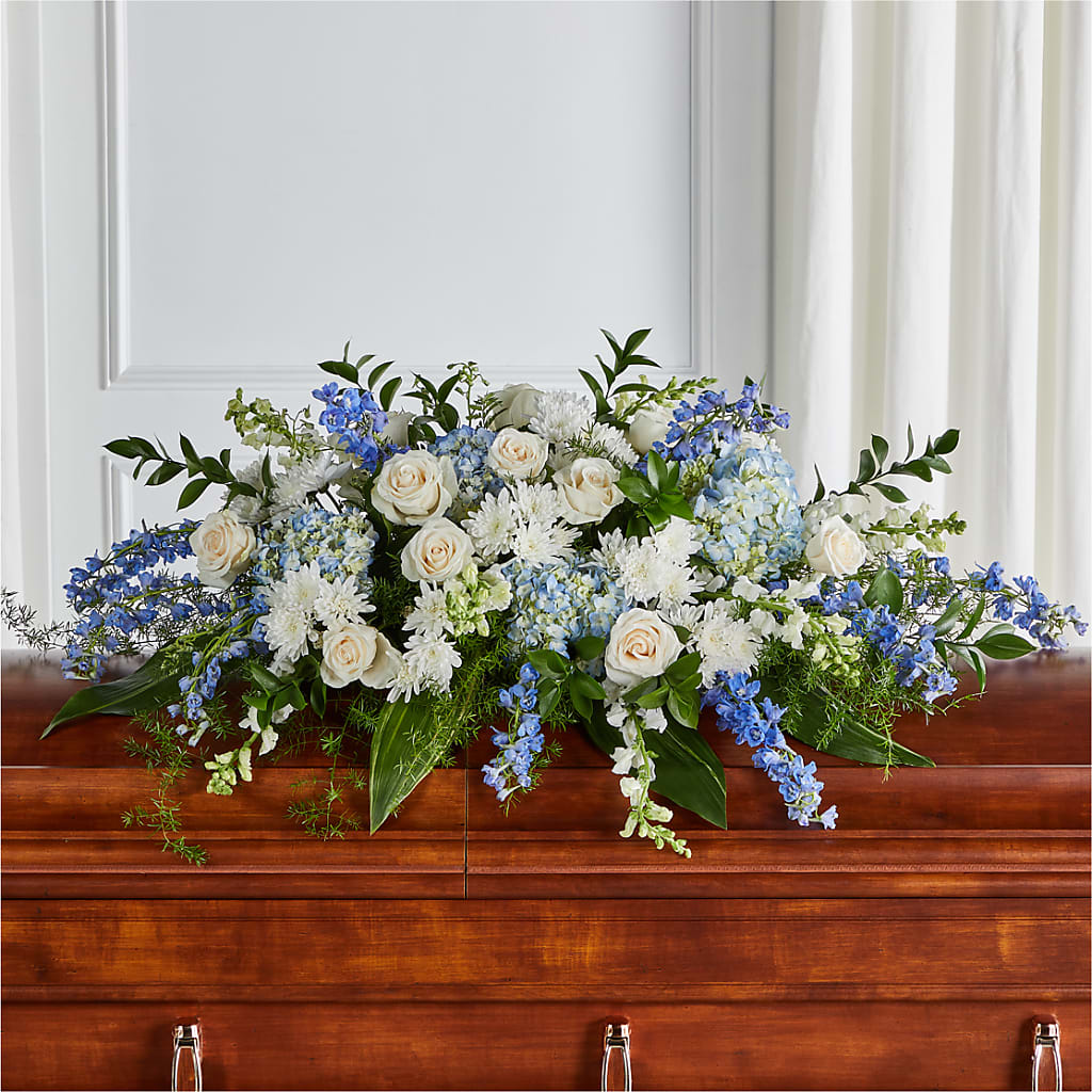 Timeless Essence Casket Spray –  For The Love Of Flowers, Johns Island SC
