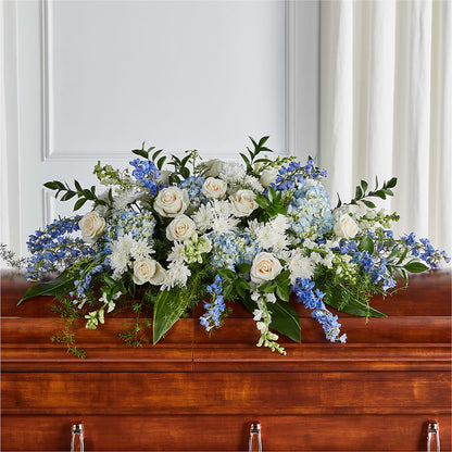 Timeless Essence Casket Spray –  For The Love Of Flowers, Johns Island SC