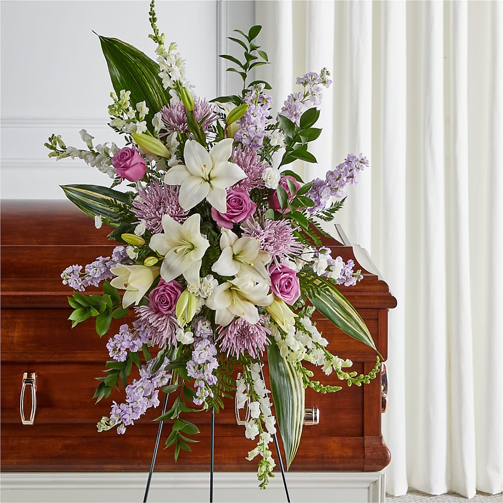 Grateful Hearts Standing Spray –  For The Love Of Flowers, Johns Island SC