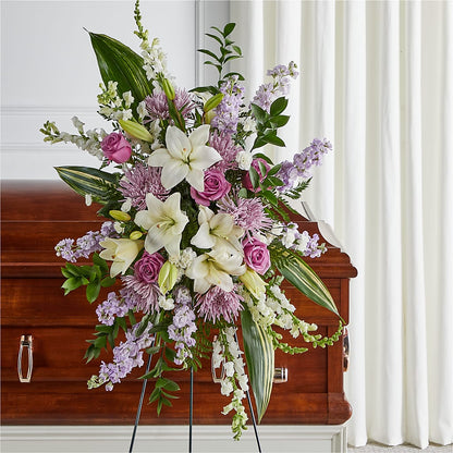 Grateful Hearts Standing Spray –  For The Love Of Flowers, Johns Island SC