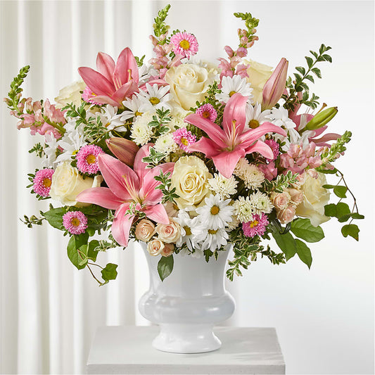 Empathetic Blooms Urn Arrangement –  For The Love Of Flowers, Johns Island SC
