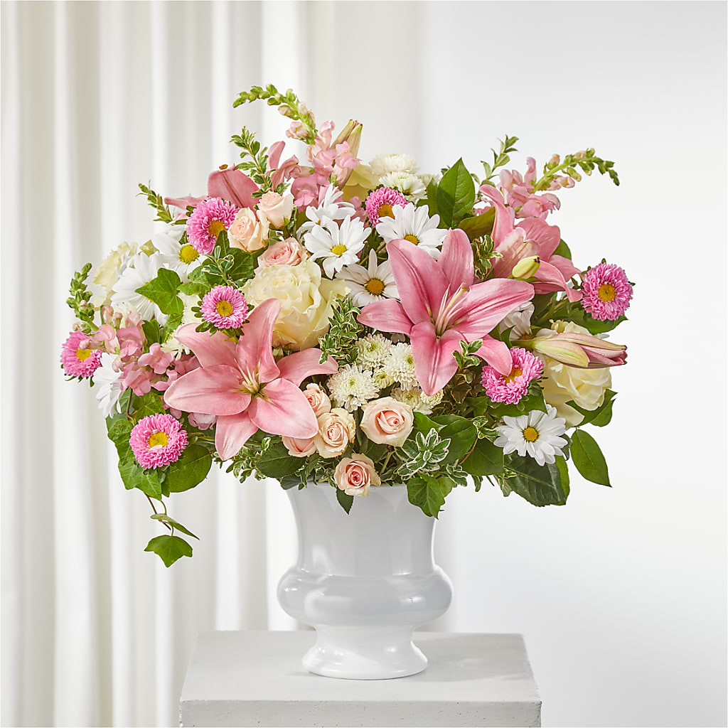 Empathetic Blooms Urn Arrangement –  For The Love Of Flowers, Johns Island SC