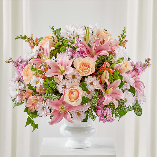 Heartfelt Gesture Urn Arrangement –  For The Love Of Flowers, Johns Island SC