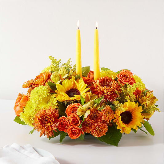 Autumn Harmony Centerpiece –  For The Love Of Flowers, Johns Island SC