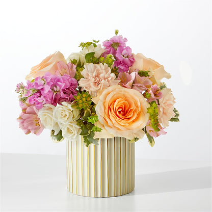 Paradise Bouquet with Ivory Vase –  For The Love Of Flowers, Johns Island SC