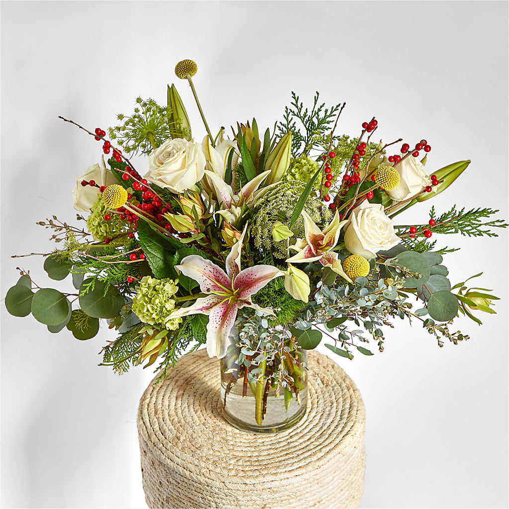 Berry & Bright Bouquet –  For The Love Of Flowers, Johns Island SC