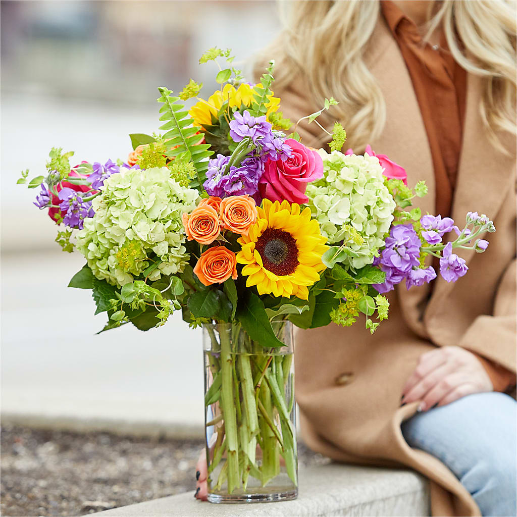 Vibrant Greetings Bouquet –  For The Love Of Flowers, Johns Island SC