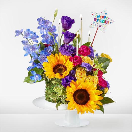 Star of the Day Floral Cake –  For The Love Of Flowers, Johns Island SC