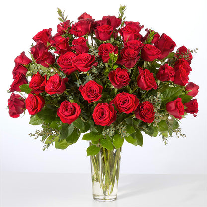 Forever Yours Fifty Stem Red Rose Bouquet –  For The Love Of Flowers, Johns Island SC
