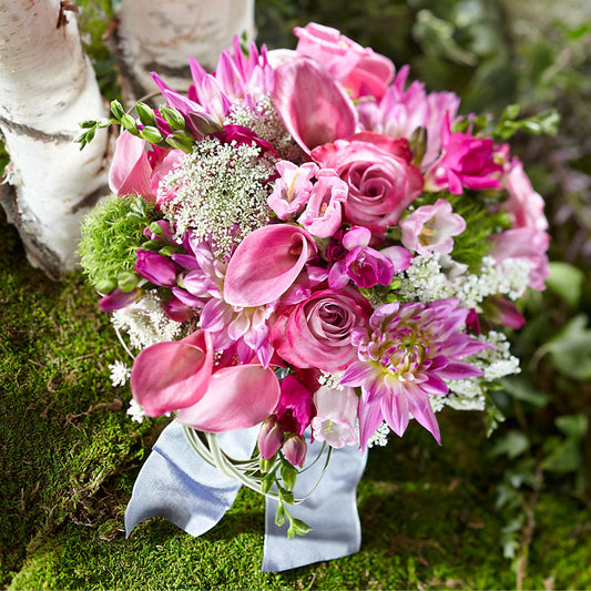 Pink Profusion Bouquet –  For The Love Of Flowers, Johns Island SC