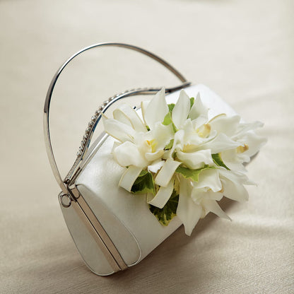 White Purse Decor –  For The Love Of Flowers, Johns Island SC