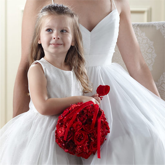Pure at Heart Flower Girl Arrangement –  For The Love Of Flowers, Johns Island SC